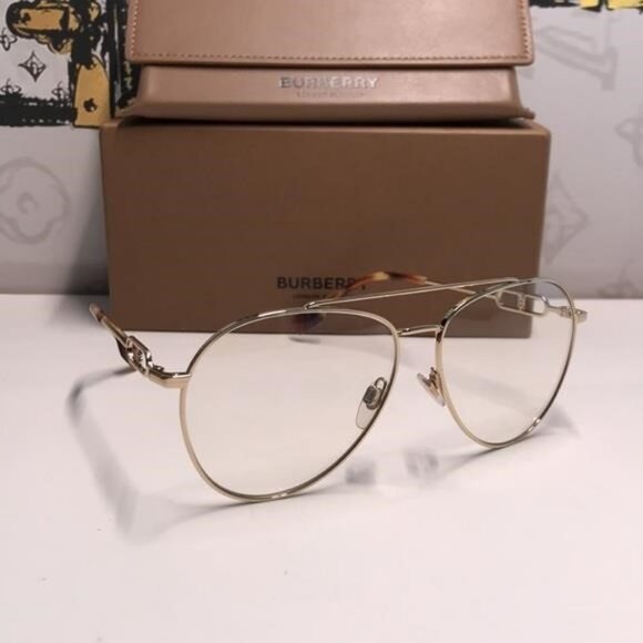 New Authentic Burberry BE3128 1808 Gold Eyeglasses - Picture 3 of 11